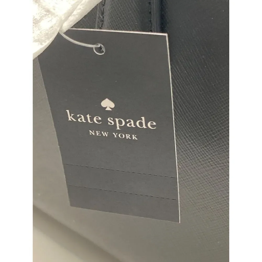 Kate Spade NEW YORK Perry Black Medium Satchel Crossbody Strap NWT $399 Purse‎